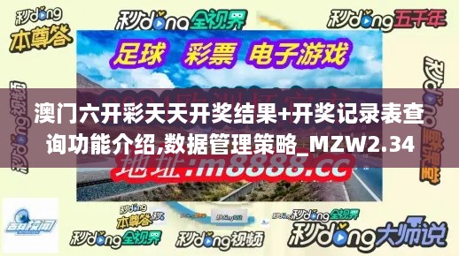 澳门六开彩天天开奖结果+开奖记录表查询功能介绍,数据管理策略_MZW2.34