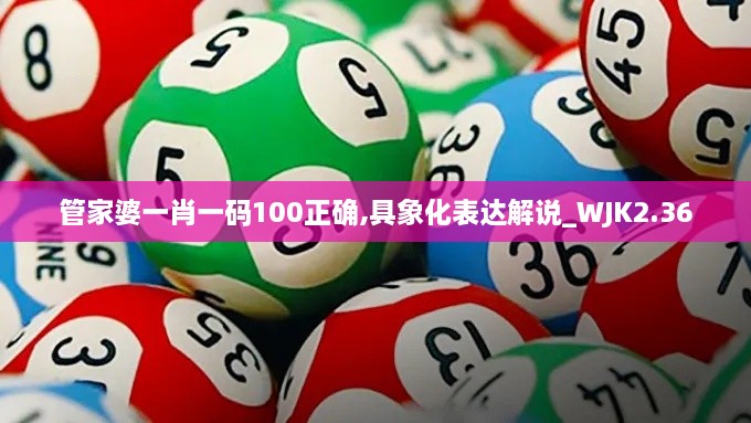 管家婆一肖一码100正确,具象化表达解说_WJK2.36
