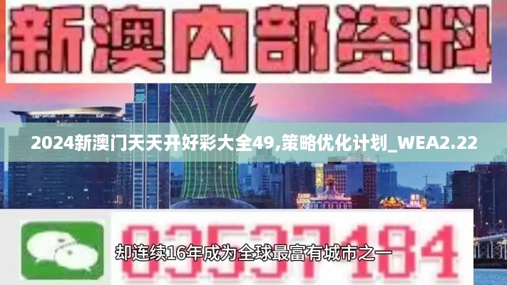 2024新澳门天天开好彩大全49,策略优化计划_WEA2.22