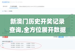 新澳门历史开奖记录查询,全方位展开数据规划_安全版NGO2.27