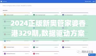 2024正版新奥管家婆香港329期,数据驱动方案_车载版BZA11.56