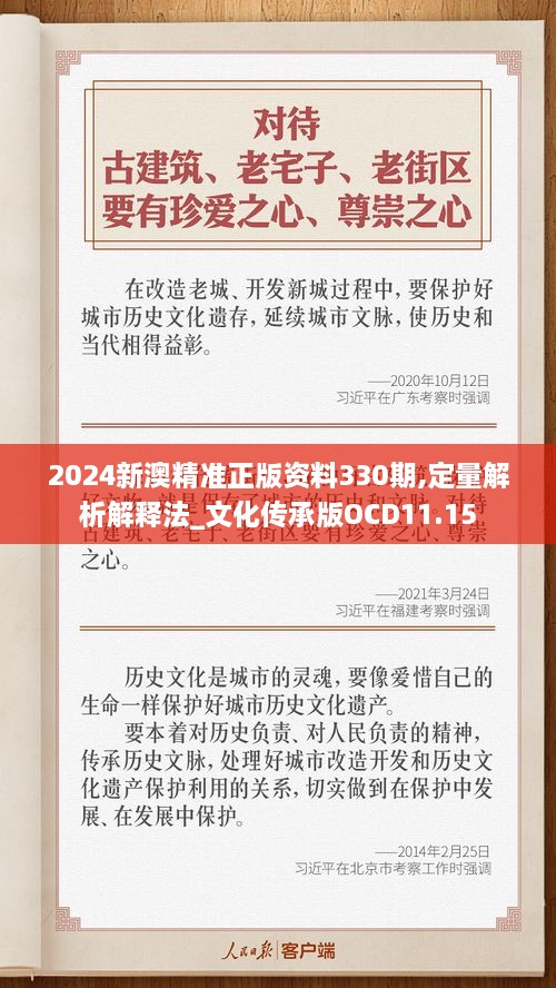 2024新澳精准正版资料330期,定量解析解释法_文化传承版OCD11.15