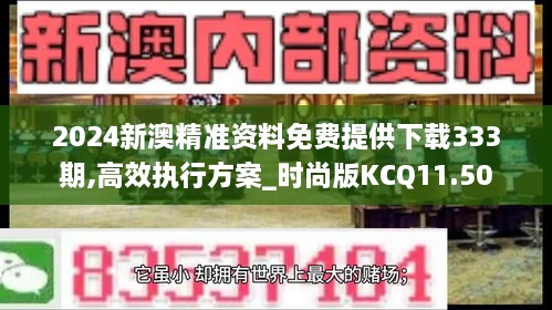 2024新澳精准资料免费提供下载333期,高效执行方案_时尚版KCQ11.50
