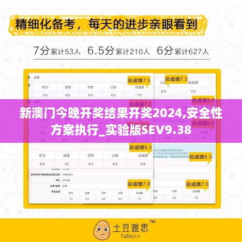新澳门今晚开奖结果开奖2024,安全性方案执行_实验版SEV9.38