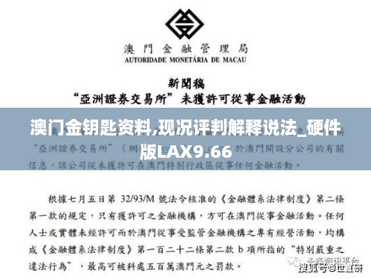 澳门金钥匙资料,现况评判解释说法_硬件版LAX9.66