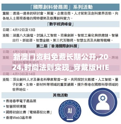 新澳门资料免费长期公开,2024,时尚法则实现_穿戴版HIE9.8