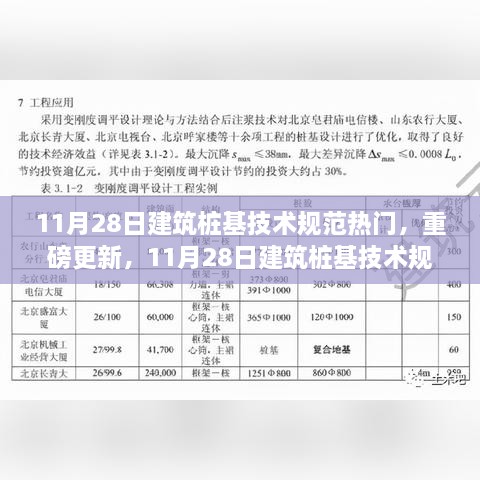 11月28日建筑桩基技术规范热点解读与更新解析