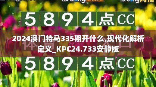 2024澳门特马335期开什么,现代化解析定义_KPC24.733安静版