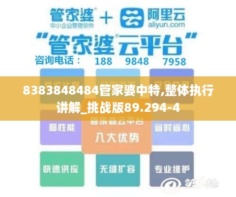 8383848484管家婆中特,整体执行讲解_挑战版89.294-4