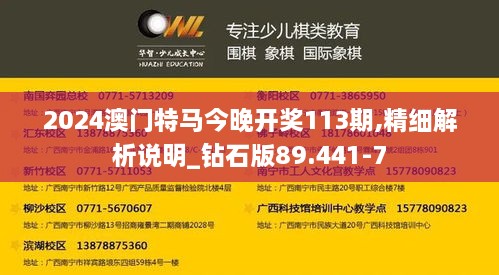 2024澳门特马今晚开奖113期,精细解析说明_钻石版89.441-7