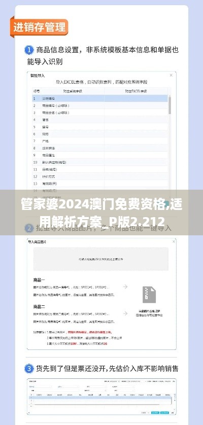 管家婆2024澳门免费资格,适用解析方案_P版2.212