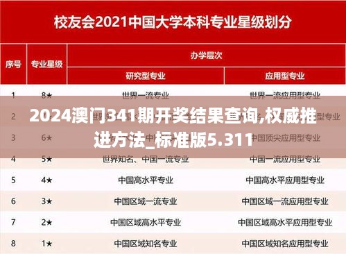 2024澳门341期开奖结果查询,权威推进方法_标准版5.311