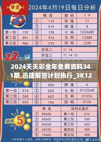 2024天天彩全年免费资料341期,迅捷解答计划执行_3K12.385