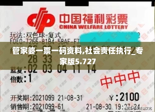 管家婆一票一码资料,社会责任执行_专家版5.727