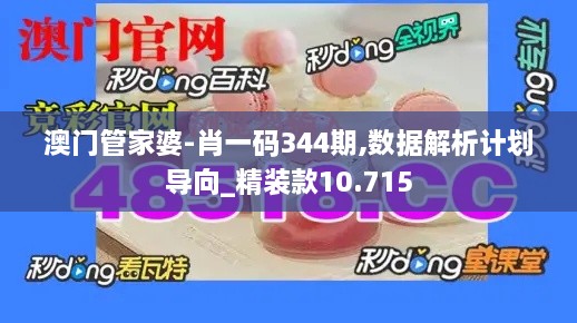 澳门管家婆-肖一码344期,数据解析计划导向_精装款10.715