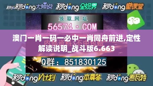 澳门一肖一码一必中一肖同舟前进,定性解读说明_战斗版6.663
