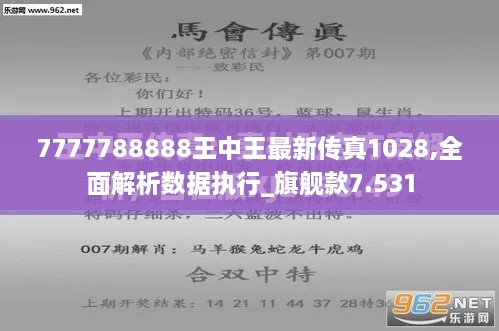 7777788888王中王最新传真1028,全面解析数据执行_旗舰款7.531