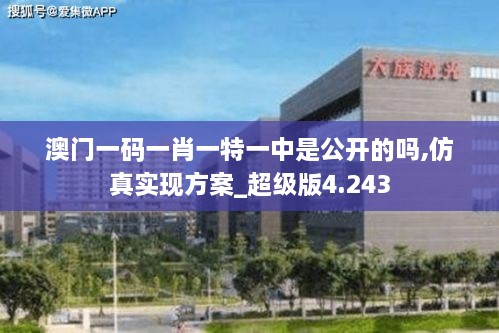 澳门一码一肖一特一中是公开的吗,仿真实现方案_超级版4.243