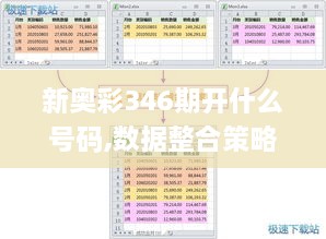 新奥彩346期开什么号码,数据整合策略分析_AR7.343