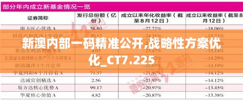 新澳内部一码精准公开,战略性方案优化_CT7.225