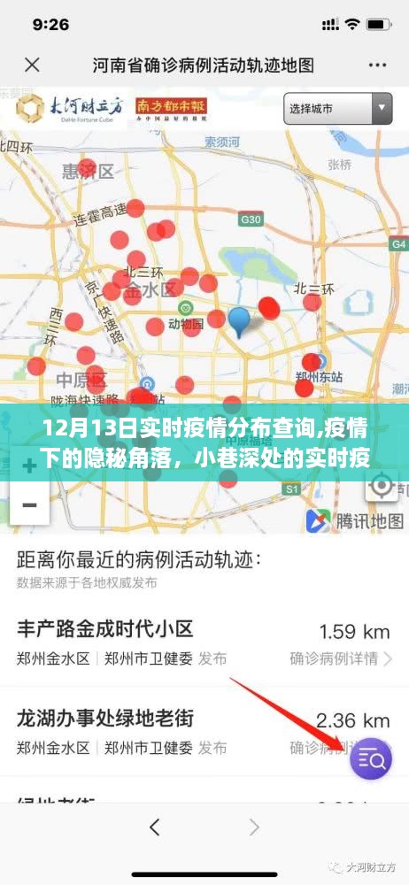 疫情隐秘角落揭秘，小巷深处的实时疫情分布查询特色小店