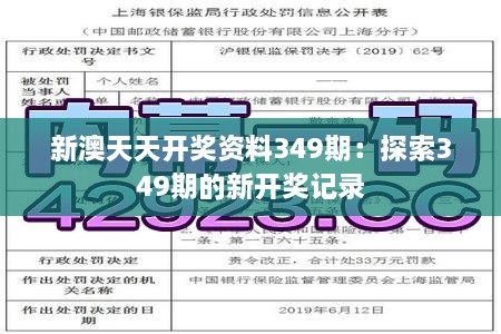 新澳天天开奖资料349期：探索349期的新开奖记录