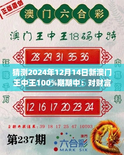 猜测2024年12月14日新澳门王中王100%期期中：对财富风暴的预感