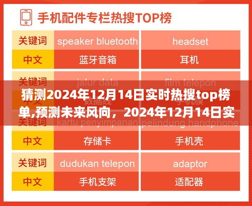 2024年12月14日实时热搜Top榜单大猜想，预测未来风向