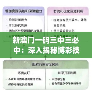 新澳门一码三中三必中：深入揭秘博彩技巧与运势的综合作用