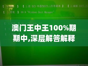 澳门王中王100%期期中,深层解答解释落实_XP8.342