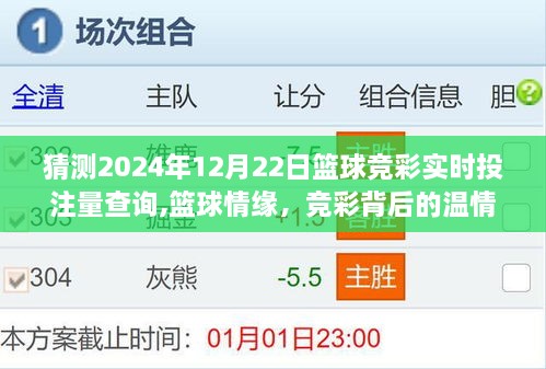 篮球竞彩背后的温情故事，实时投注量查询与篮球情缘的交织（2024年12月22日）