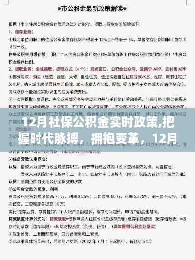 把握时代脉搏，拥抱变革，解读十二月社保公积金新政策下的自信成就之旅