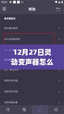 12月27日灵动变声器革新之旅，实时变声技术揭秘