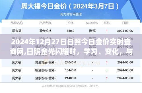 日照金价实时查询网，金光闪耀时，学习成长与金价腾飞之路