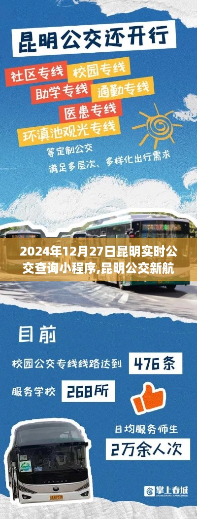 昆明实时公交查询小程序，指尖探索城市与自然美景的新航标（2024年12月27日更新）