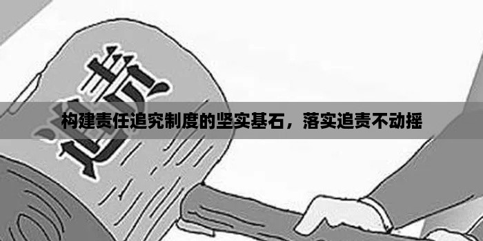 构建责任追究制度的坚实基石，落实追责不动摇