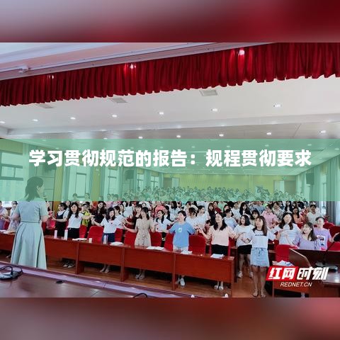 学习贯彻规范的报告：规程贯彻要求 