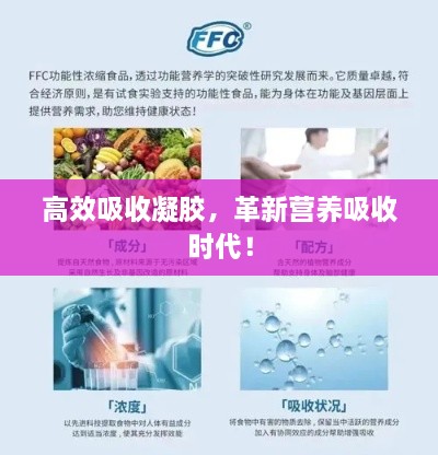 高效吸收凝胶，革新营养吸收时代！