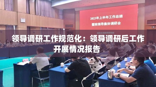 领导调研工作规范化：领导调研后工作开展情况报告 