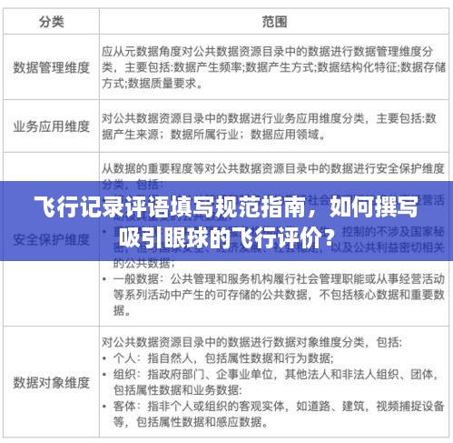 飞行记录评语填写规范指南，如何撰写吸引眼球的飞行评价？