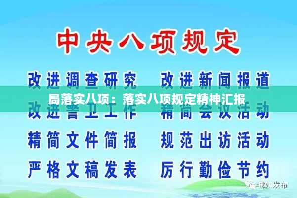 局落实八项：落实八项规定精神汇报 