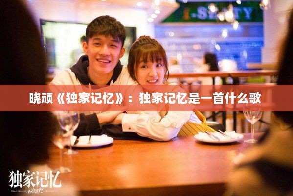 晓顽《独家记忆》：独家记忆是一首什么歌 