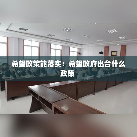 希望政策能落实：希望政府出台什么政策 