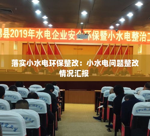 落实小水电环保整改：小水电问题整改情况汇报 