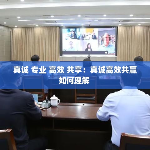 真诚 专业 高效 共享：真诚高效共赢如何理解 