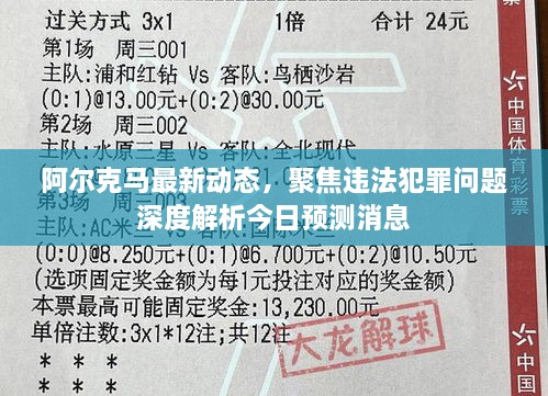 阿尔克马最新动态，聚焦违法犯罪问题深度解析今日预测消息