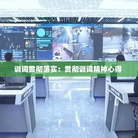 训词贯彻落实：贯彻训词精神心得 