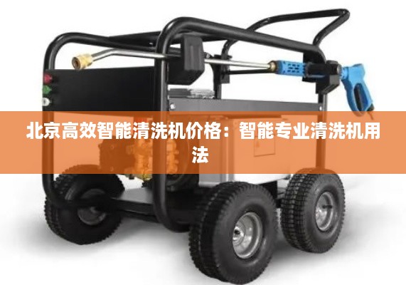 北京高效智能清洗机价格：智能专业清洗机用法 