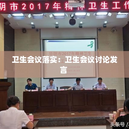 卫生会议落实：卫生会议讨论发言 