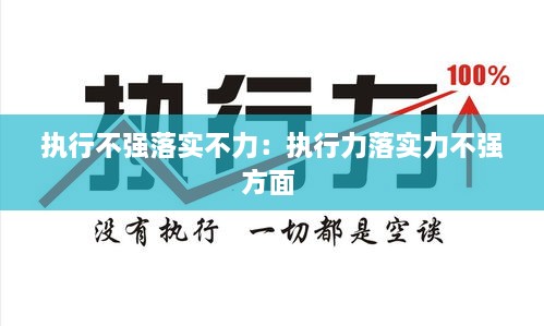 执行不强落实不力：执行力落实力不强方面 